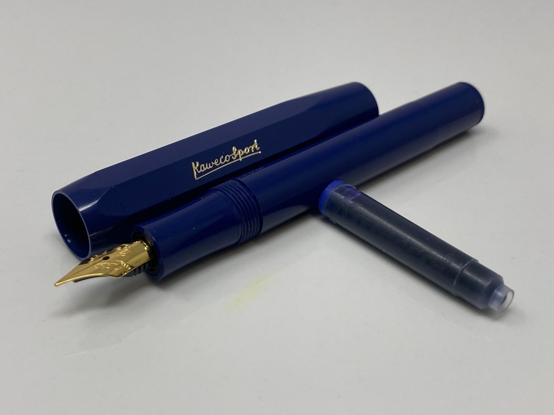 Kaweco CLASSIC SPORT Gel/Ballpoint Pen Navy I Including 0.7 mm Rollerball Pen Refill for Left-Hande - Image 3 of 3