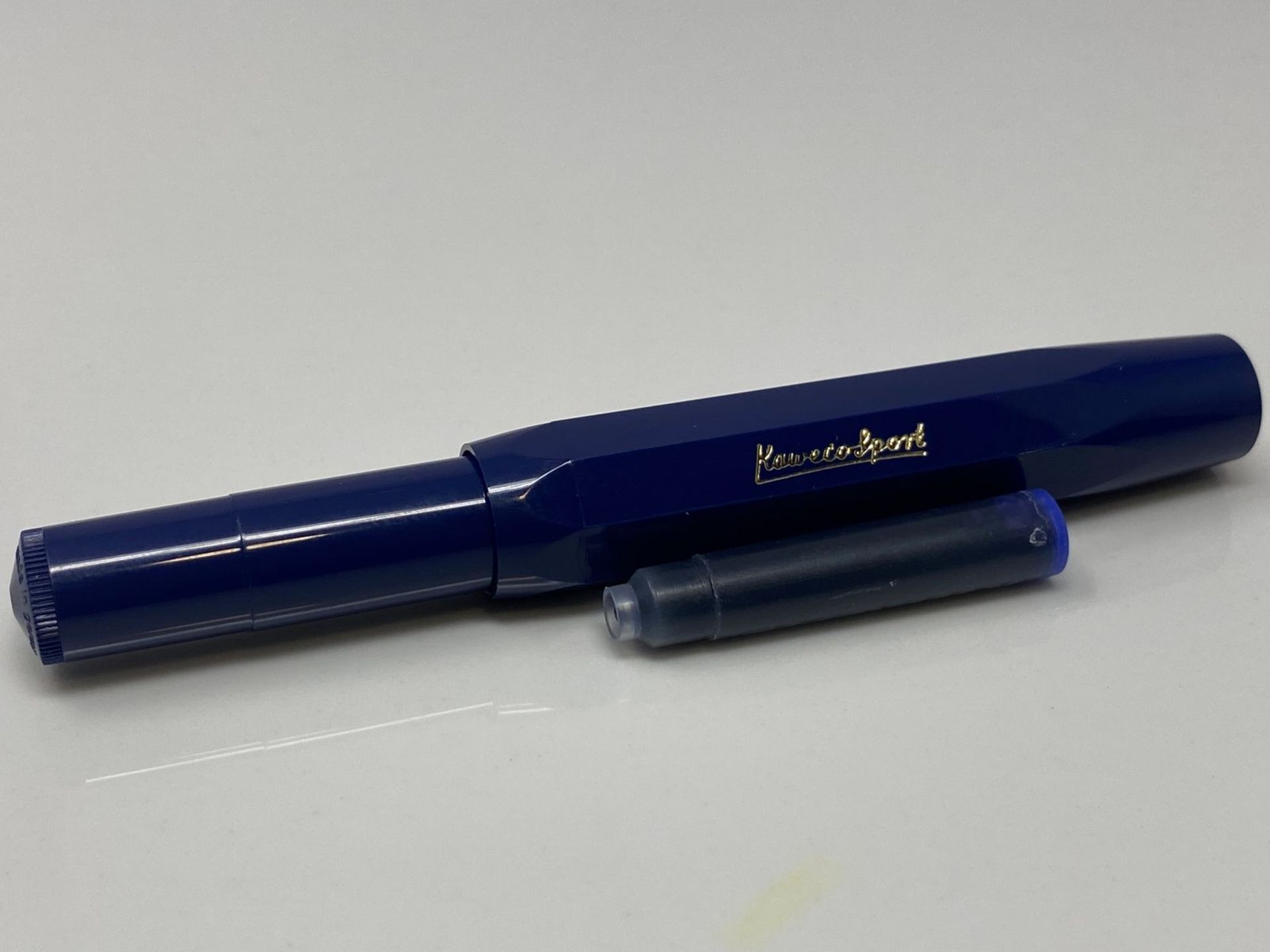 Kaweco CLASSIC SPORT Gel/Ballpoint Pen Navy I Including 0.7 mm Rollerball Pen Refill for Left-Hande - Image 2 of 3