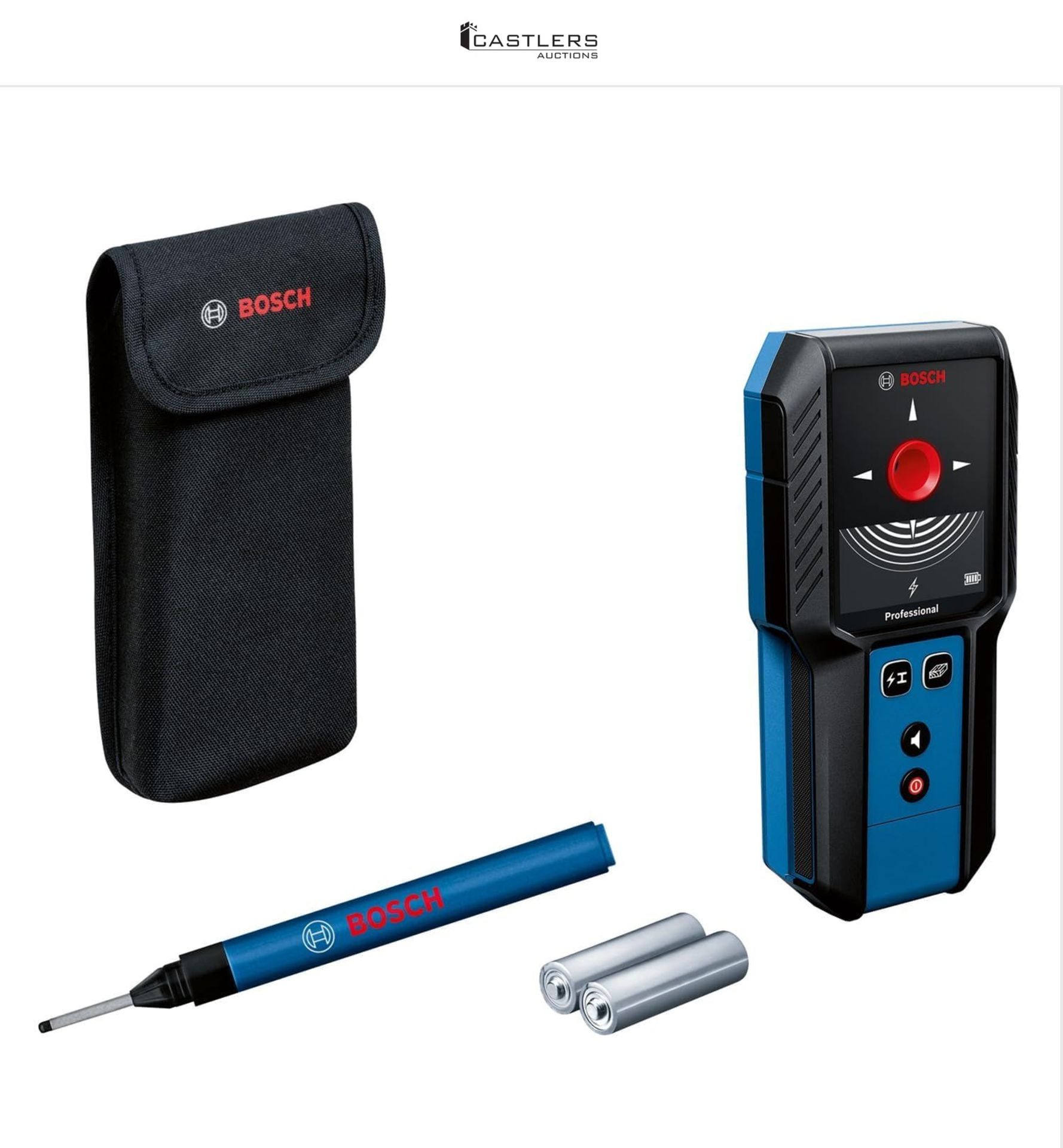 RRP £91.99 - Bosch Professional Wall Scanner GMS 120-27 (2xAA Batteries, Marker Pen, max. Detection