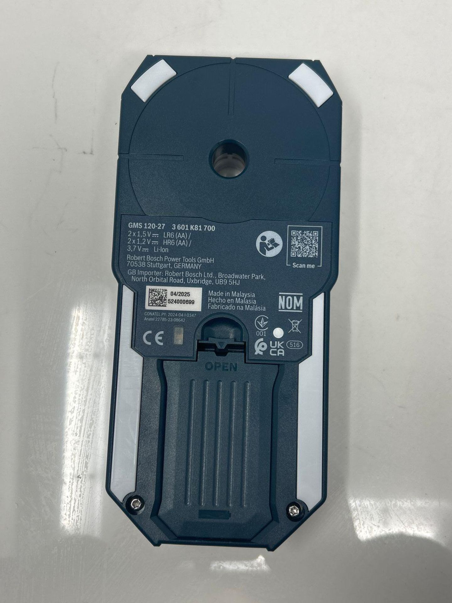 RRP £91.99 - Bosch Professional Wall Scanner GMS 120-27 (2xAA Batteries, Marker Pen, max. Detection - Image 4 of 4