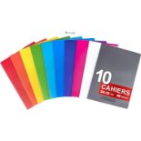 Conquérant 10 Stapled Notebooks 24 x 32 cm Large Squares Seyès 96 Pages 90 g