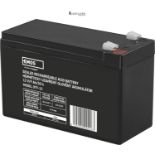 Emos Maintenance-Free Lead Acid Battery 12 Volt, 9 Ah Faston 6.3 mm – Pack of 1 B9675