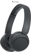 Sony WH-CH520 Wireless Bluetooth On-Ear Headphones, Lightweight Design, Up to 50hr Battery Life, Qu