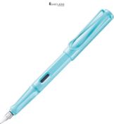 LAMY safari aquasky - Fountain Pen with ergonomic grip & polished steel nib in size F - ideal for a