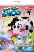 Goliath Games: Moo Moo Achoo | Gather Clover Cards Before Moo Moo Sneezes | Kids Action Game with R