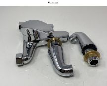 Coleniny Modern Bath Shower Mixer Tap with Filler Spout, Single Lever Monobloc Shower Bath Tap, Exp