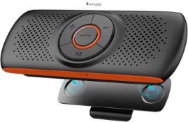 NETVIP Bluetooth Car Speakerphone Sun Visor Bluetooth 4.2 Handsfree Car Kit Audio Speakerphone TF M