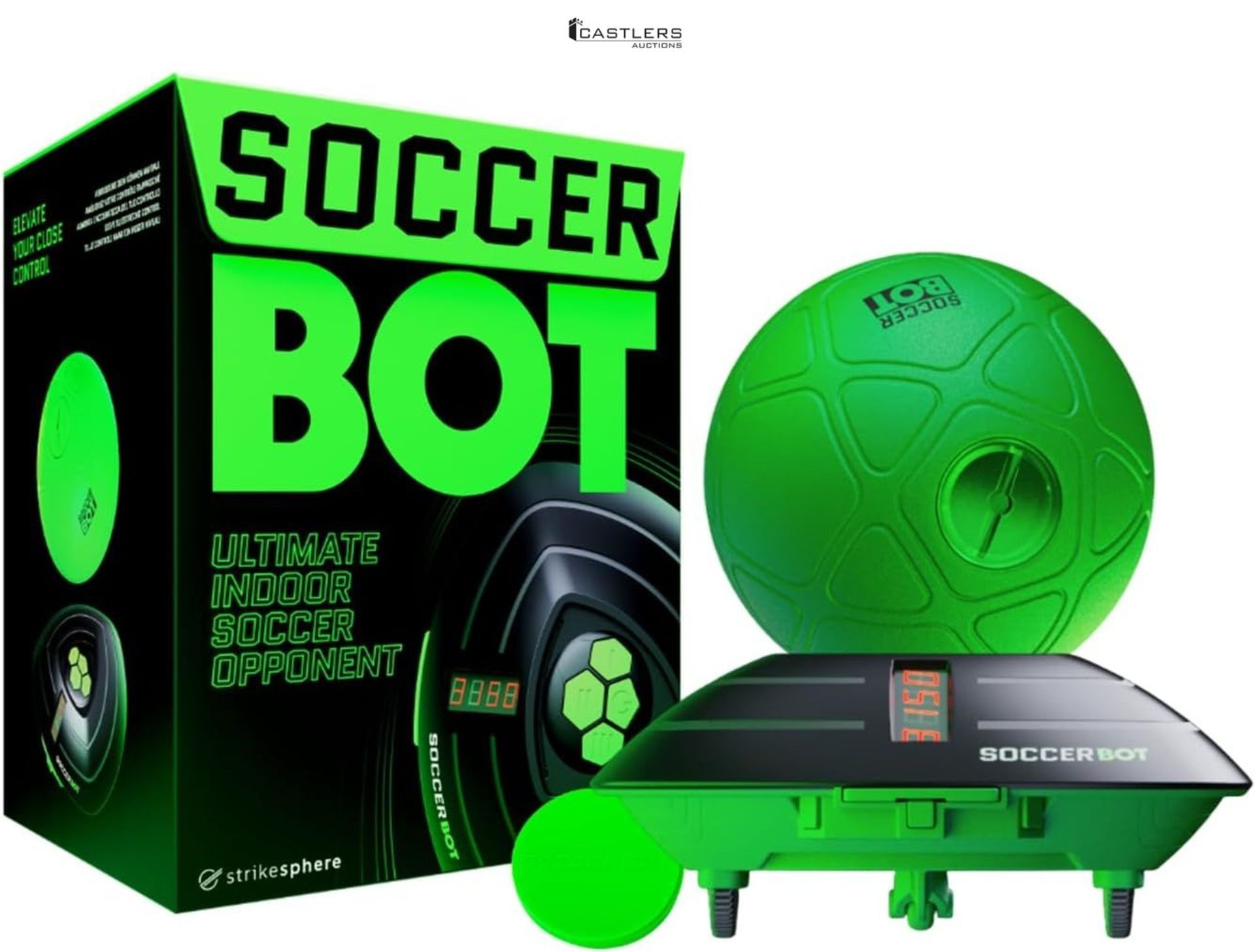 Soccer Bot Indoor Football Trainer, Football Gifts for Boys and Girls, One Size, Black