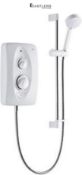 RRP £133.00 - Mira Showers 1.1788.010 Jump Multi-Fit 8.5 kW Electric Shower - White/Chrome