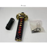 Ryan Star Katana Samurai Sword Shift Knob Universal Automatic Gear Shifter Metal Weighted Fits Most