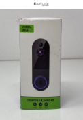 FameVibe 1080P Wireless Video Doorbell Camera, AI Human Detection, Night Vision, 2-Way Audio, Batte