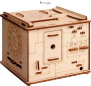 ESC WELT Space Box - Birch Wood Puzzle Box for Teens - 3D Puzzles for Adults - Advanced Wooden Brai