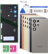 Eonpam Back Cover Glass for Samsung Galaxy S24 Ultra S928 Rear Glass Replacement with Camera Lens +