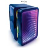 So Chill Canal Toys Infinity LED Mini Fridge - 6 Cans or 8 Mini Cans - Mirror Effect Door - 12 Ligh