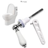 Ceramic Toilet Flush, Toilet Handles Flush Lever Traditional Victorian Style Toilet Handle Replacem