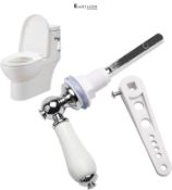 Ceramic Toilet Flush, Toilet Handles Flush Lever Traditional Victorian Style Toilet Handle Replacem
