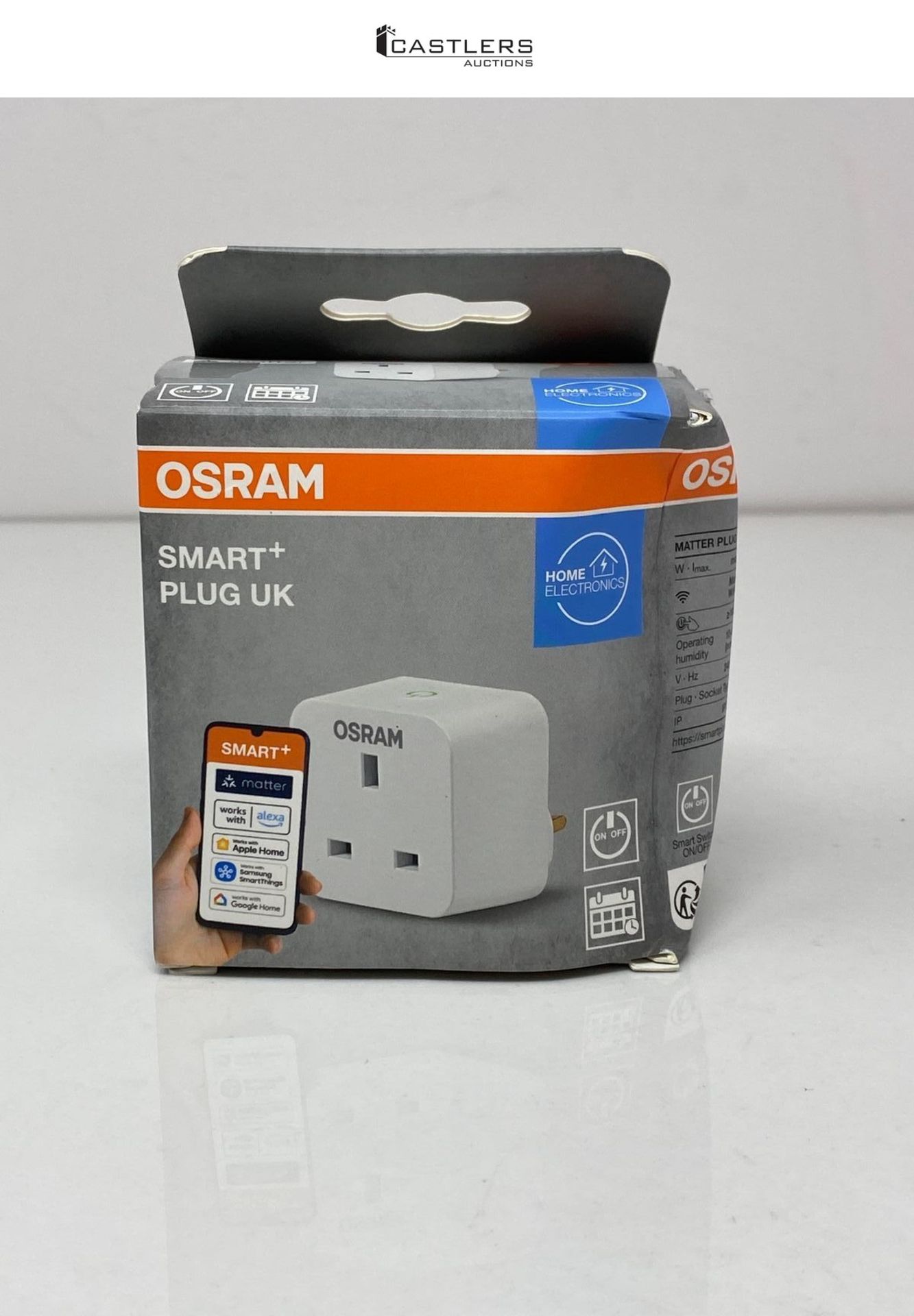OSRAM SMART+ Indoor Plug UK, smart socket with Matter over WiFi, for integrating traditional device