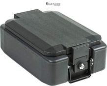RRP £54.28 - Burg Wächter FP22K Fireproof A4 Document Deed Box Safe Fire Chest, Black