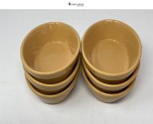 NEW - Olympia Stoneware Oval Mini Oven Bowls Set 142 x 95 x 40mm, 235ml (6 Pack) - Small Pie Dish,