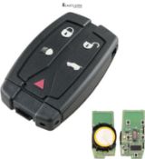 Heart Horse 5 Buttons 433 MHz Remote Car Key Fob Case Shell with ID46 Chip for Land Rover Freelande