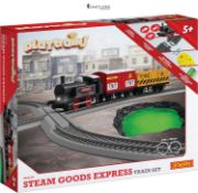 Hornby R9361M Playtrains Steam Goods Express Train Set - Kids Toy Trains for Ages 5+, Remote Contro
