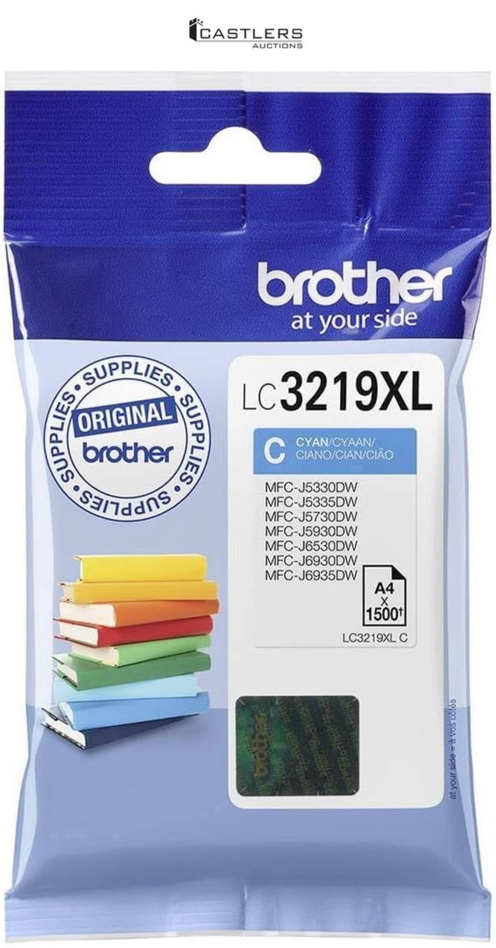 Brother LC-3219XLC Inkjet Cartridge, Cyan, Single Pack, Super High Yield, Includes 1 x Inkjet Cartr
