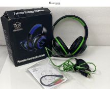 Pacrate Gaming Headset for PS4/PS5/Xbox One/PC/Nintendo Switch, with LED Light and Stereo Bass Nois