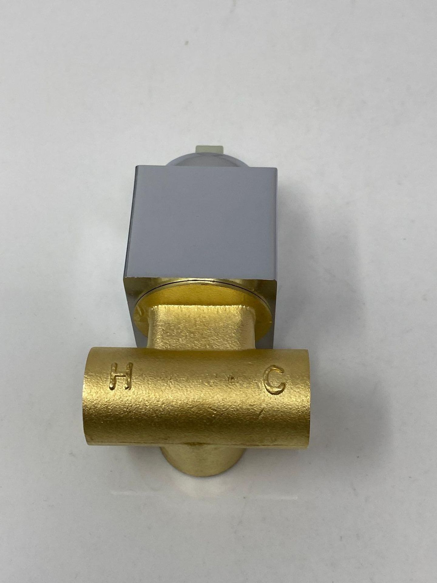 RRP £67.28 - PHASAT Wall Mounted Basin Taps Brass Waterfall Bathroom Faucet with 20cm Wide Spout BC - Image 3 of 4