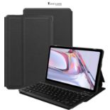 VOVIPO Keyboard Case for Galaxy Tab A7 10.4 2020 [QWERTZ German], Stand Protective Case with Magnet