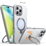 TORRAS 360° Spin Magnetic Stand for iPhone 16 Pro Max Case, Compatible with Magsafe,12FT Military G