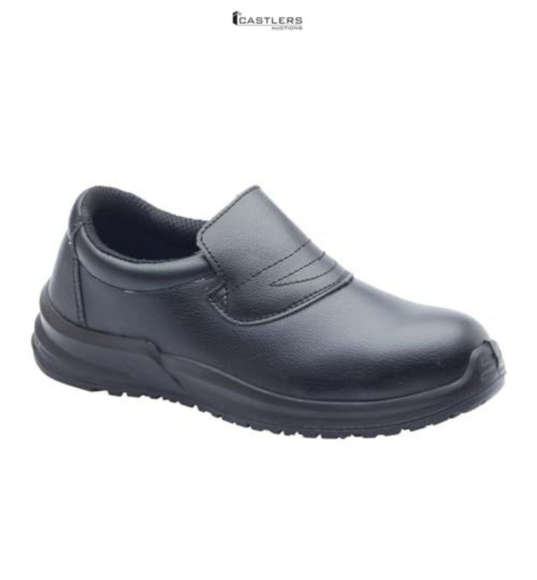 Blackrock Slip-On Safety Shoes, Mens Womens Steel Toe Cap, Chef, Nursing, Orthopedic, Non-Slip Work