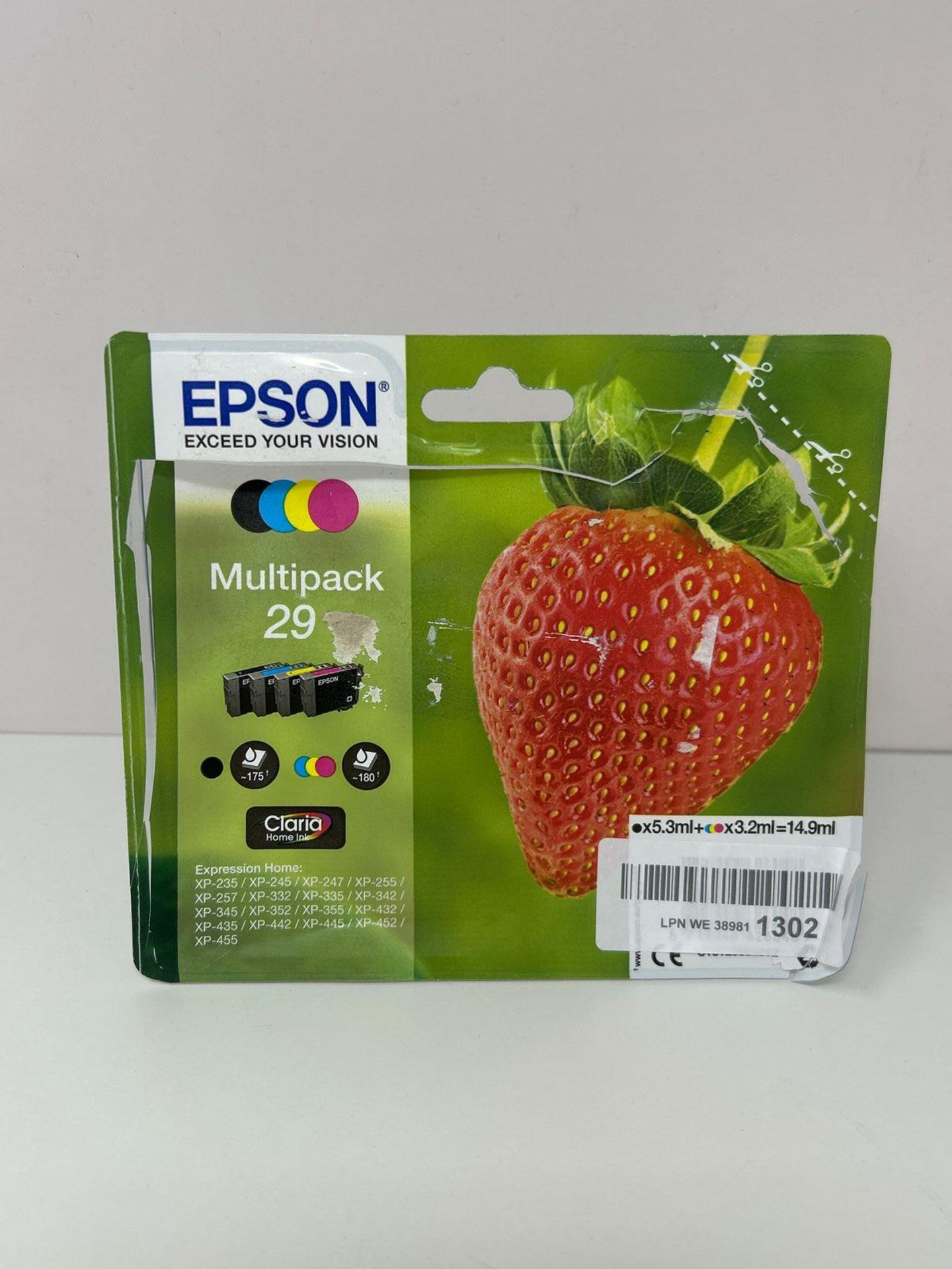 NEW - Epson 29 Strawberry Genuine Multipack, 4-colours Ink Cartridges, Claria Home Ink - Image 2 of 4