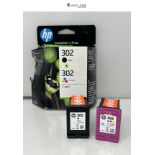 HP X4D37AE 302 Original Ink Cartridges, Black and Tri-color, 2 Count (Pack of 1)