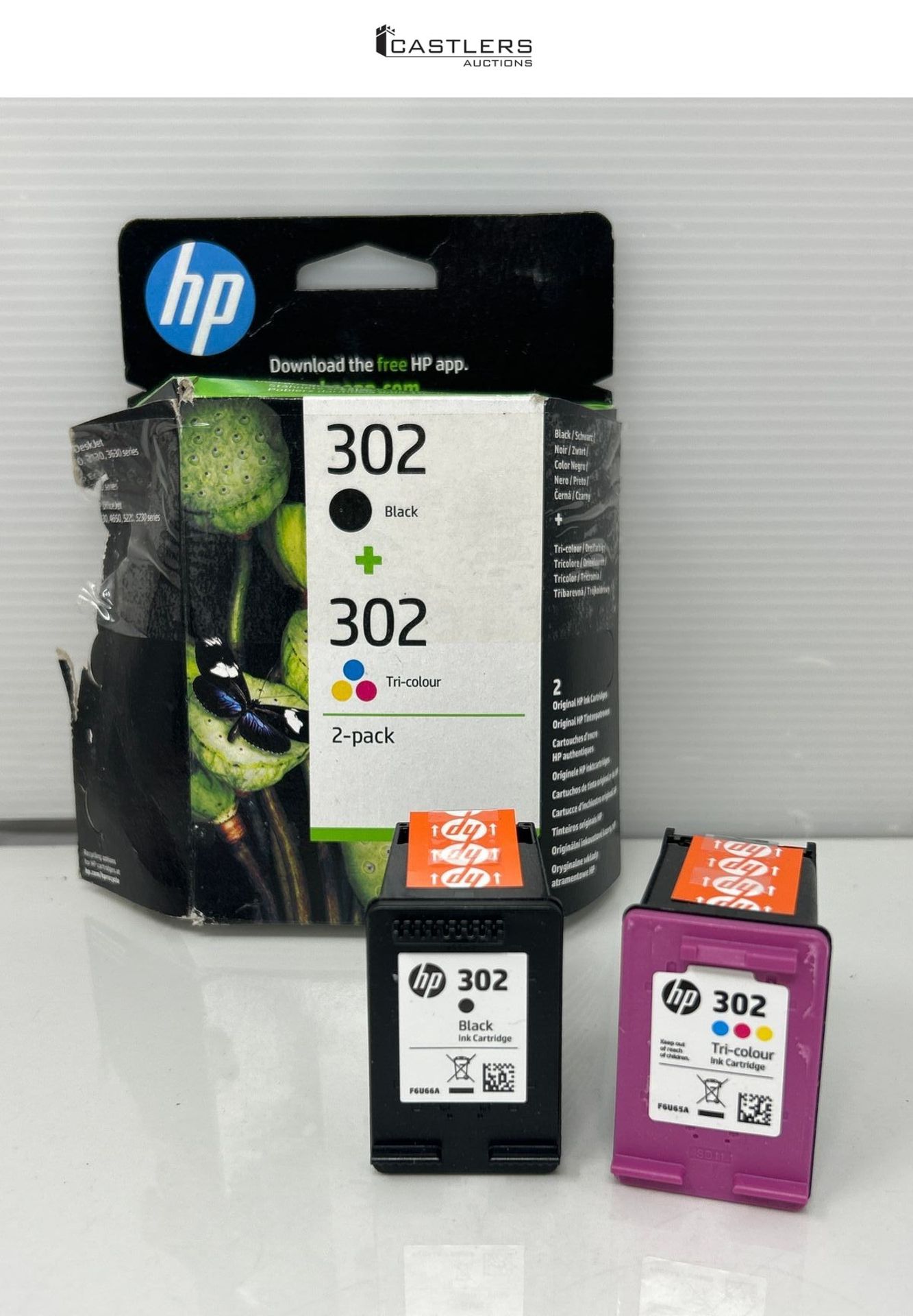 HP X4D37AE 302 Original Ink Cartridges, Black and Tri-color, 2 Count (Pack of 1)