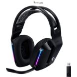 RRP £77.62 - Logitech G G733 LIGHTSPEED Wireless Gaming Headset with suspension headband, LIGHTSYNC