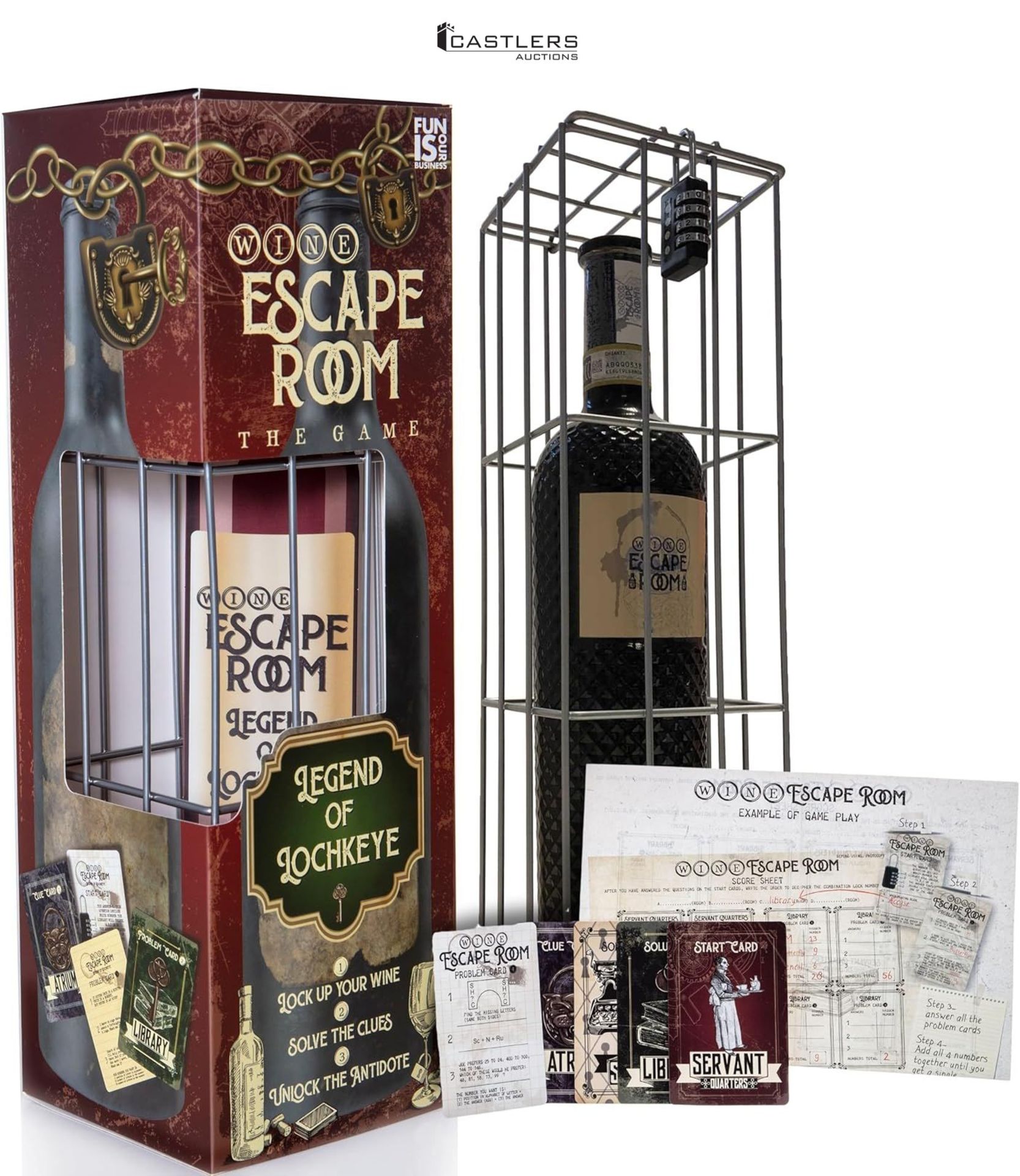 Boxer Gifts Wine Escape Room Game-Bottle Puzzle Box For Adults-Unusual Fun Gifts For Men & Women-Un