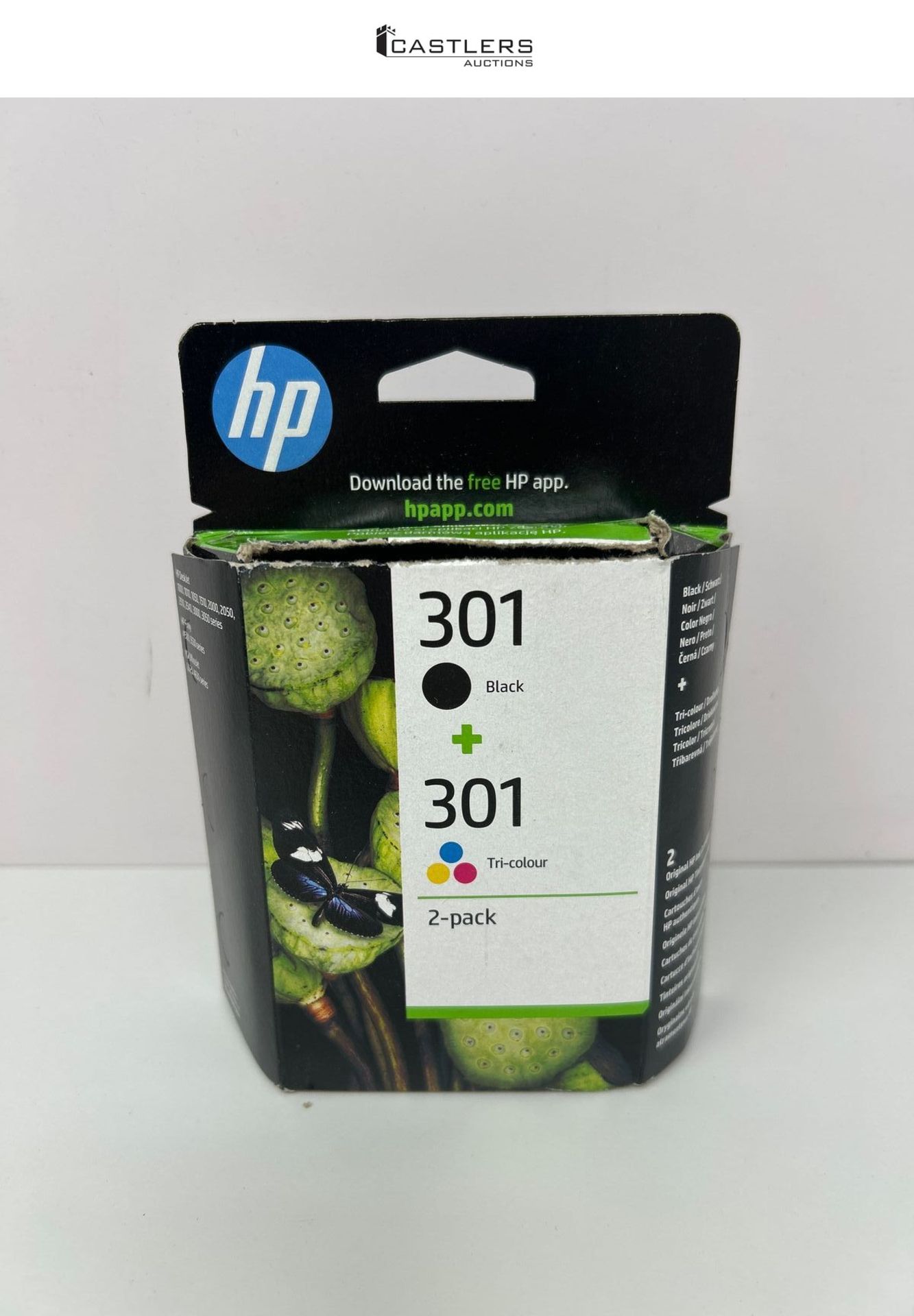 HP N9J72AE 301 Original Ink Cartridges, Black and Tri-Colour, Multipack