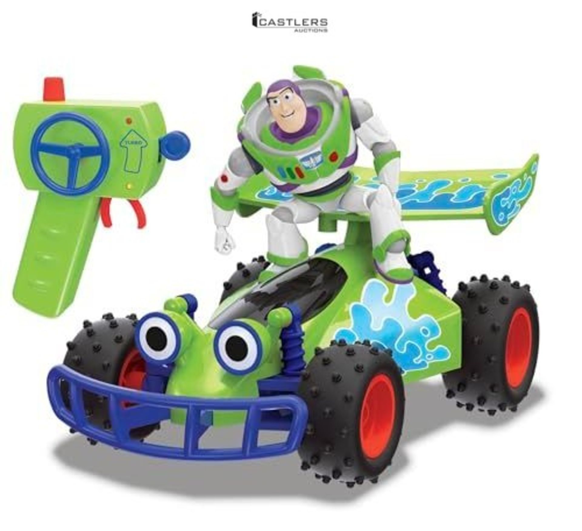 Jada Toys Disney Pixar Toy Story 4 Turbo Buggy W/Buzz Radio Control Vehicle, 2.4 Ghz, 1: 24