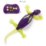 HEX BOTS Glow-in-the-Dark Gecko, Rechargeable Remote Control Robot Kids Toys, Climbs up Walls for P
