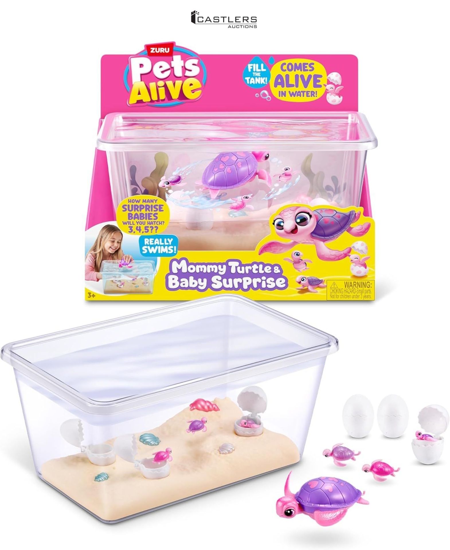 Pets Alive Mama Turtle Surprise by ZURU, Robot Toy Pet Turtle