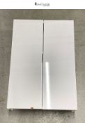 RRP £79.26 - Hudson Reed Fusion White Gloss 500mm 2 Door Wall Unit (180mm Deep)