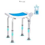 VEVOR Shower Chair, Adjustable Height Shower Stool, Shower Seat for Inside Shower or Tub, Non-Slip