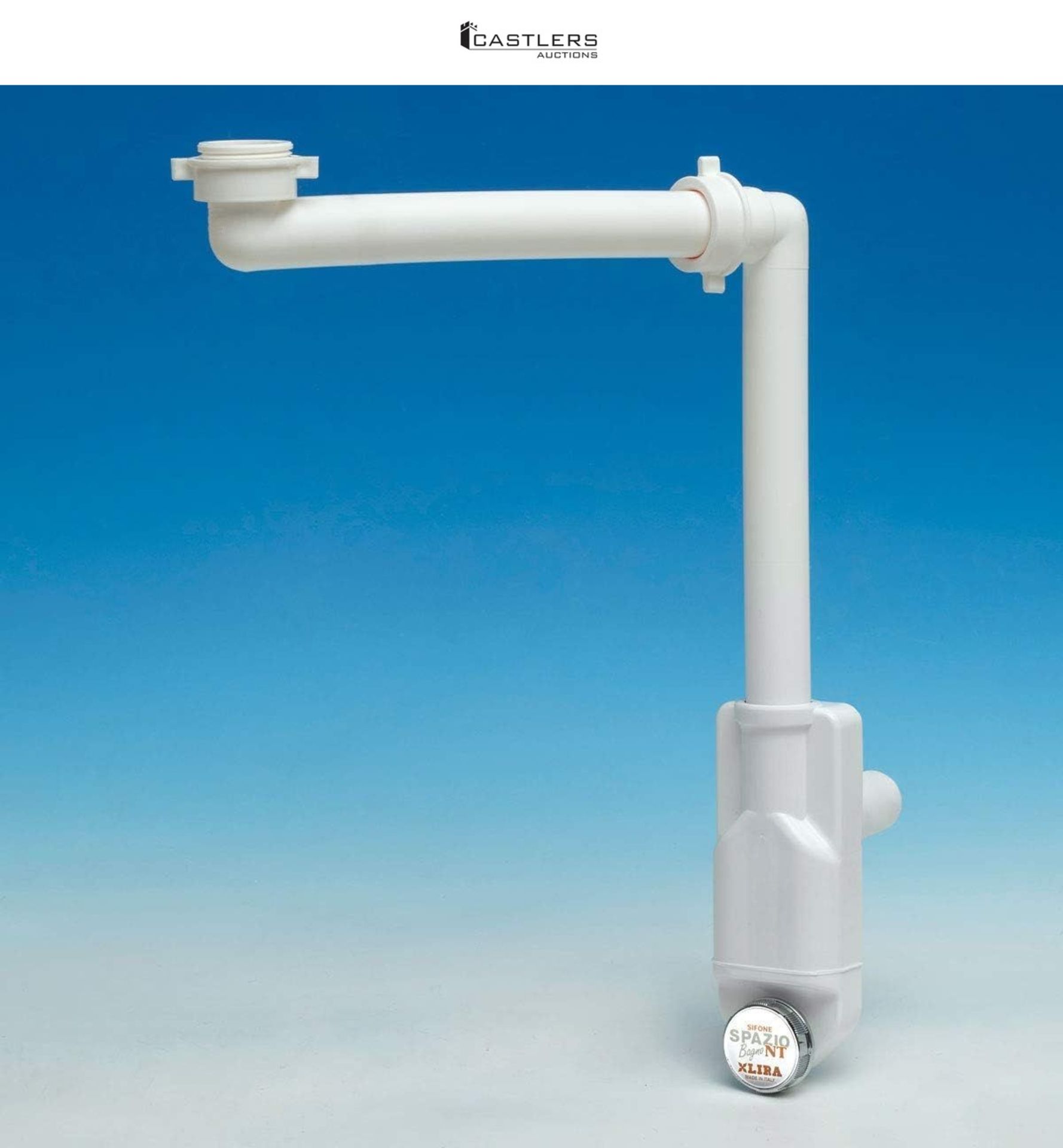 lira Space-Saving Inspectionable Siphon for Washbasin A.8274.01, White, One