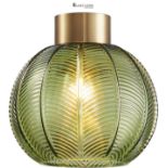Green Glass Easy Fit Pendant Shade, 21cm Diameter