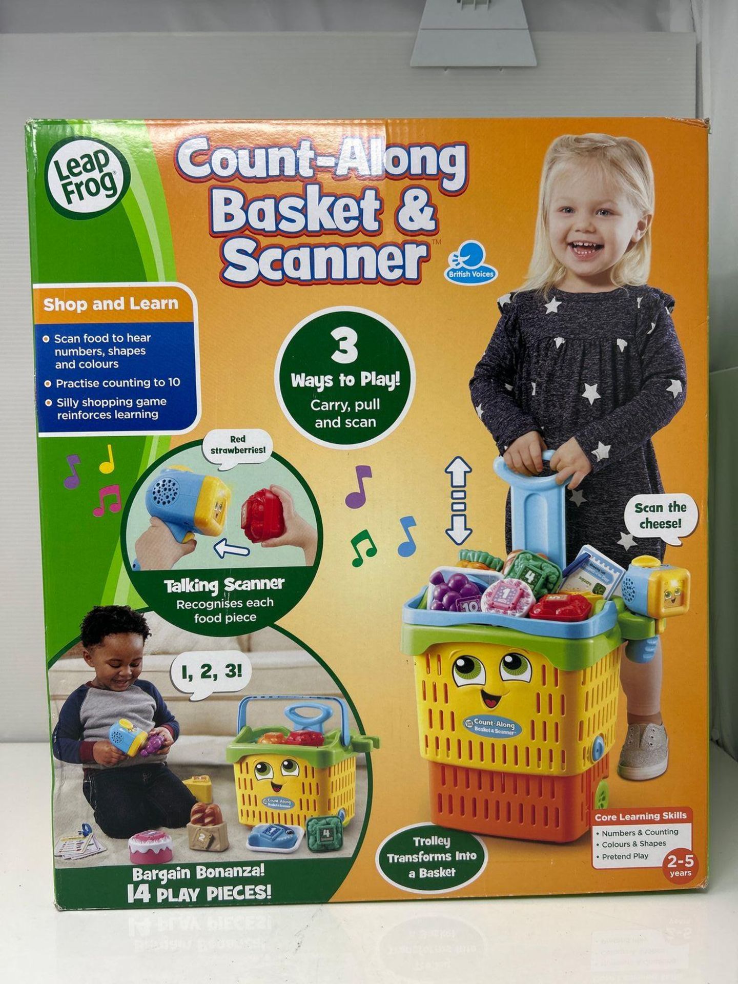 LeapFrog Count-Along Basket & Scanner, Roleplay Toy for Children, Interactive Learning Toy for Pret - Image 2 of 5