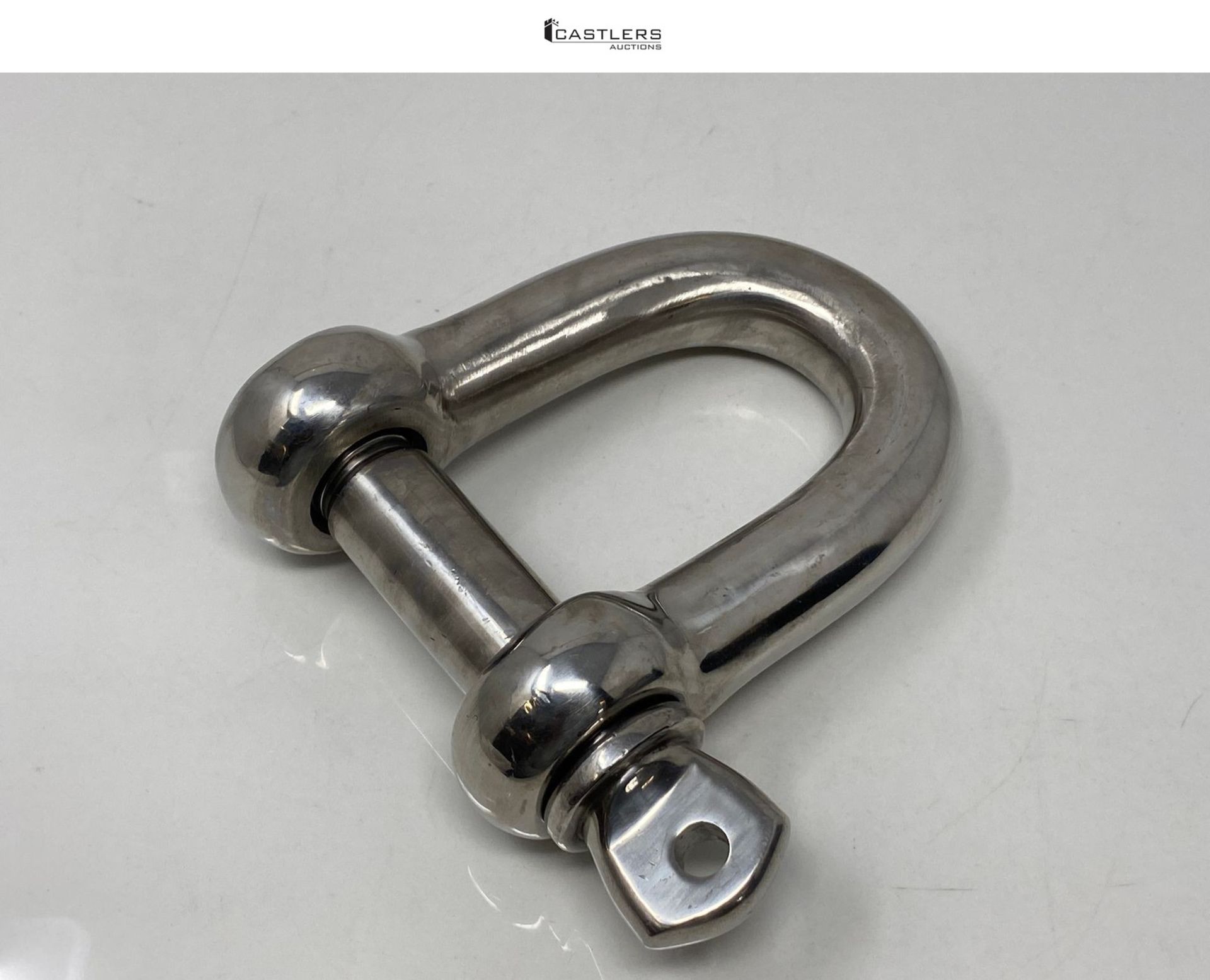 D Ring Shackle Lock-M28/1.1", 304 Stainless Steel D Ring for Heavy Duty Construction, Rigging, Vehi