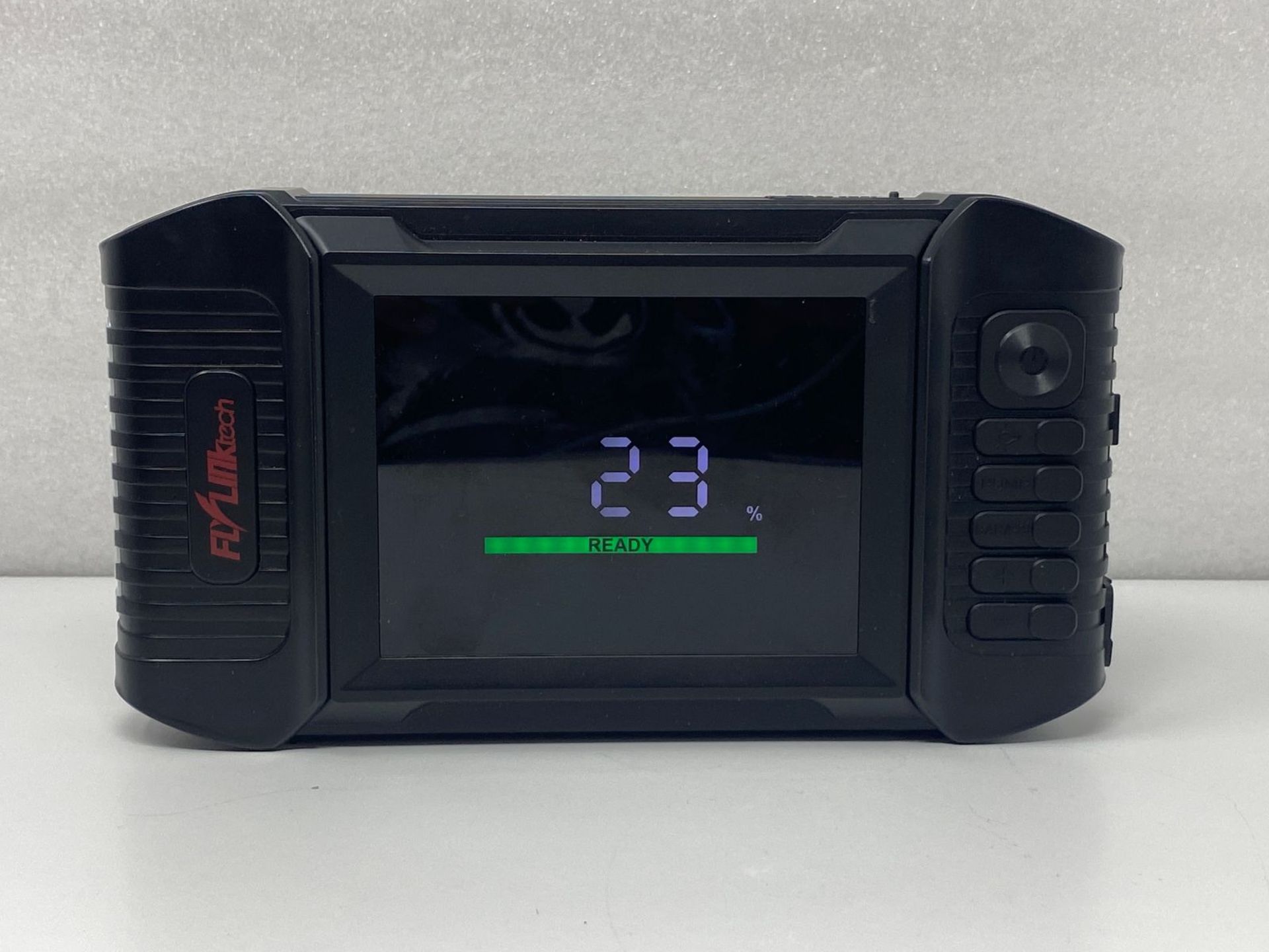 RRP £60.08 - Jump Starter Power Pack with Air Compressor, FLYLINKTECH 6000A Portable Car Battery Bo - Image 3 of 4