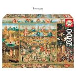 Educa 18505 The Garden of Delights Puzzle, 2000 Pieces, multicoloured