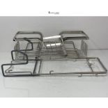 Daoun Shower Caddy Hanging, Bathroom Shelf Hanging Silver Bathroom Storage for Soap and Shampoo, 2