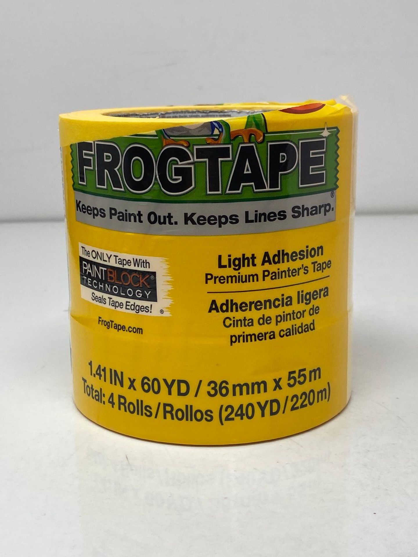Frog Tape Delicate Surface Masking Tape for Painting 36mm x 55m, Decorators Tape, Painters Masking - Image 2 of 2